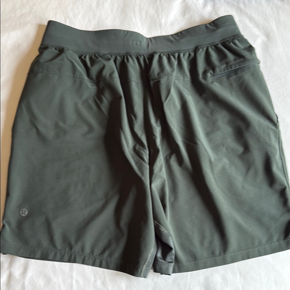 lululemon athletica Men's Dark Olive Athletic Shorts